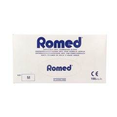 Romed Vinyl handschoen niet steriel gepoederd M 100.00 Stuks