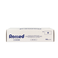 Romed Vinyl handschoen niet steriel gepoederd M 100 Stuks
