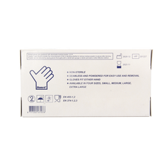 Romed Vinyl handschoen niet steriel gepoederd M 100.00 Stuks