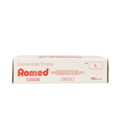 Romed Vinyl handschoen niet steriel poedervrij L 100 Stuks