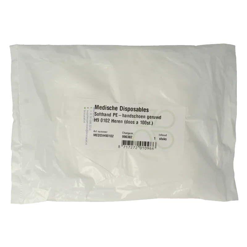 Softhand Onderzoekshandschoen soft polyester heren 100 Stuks