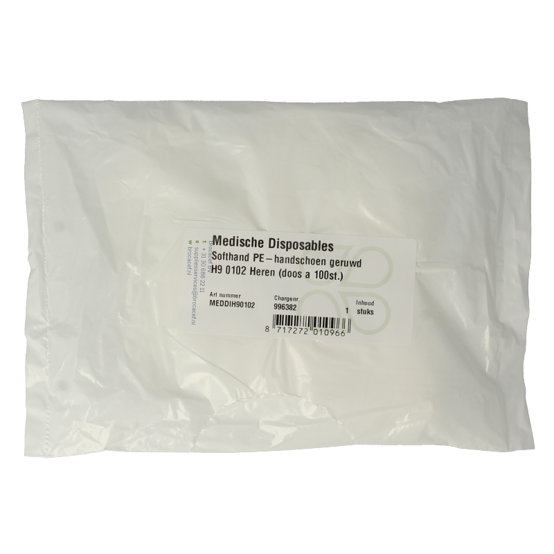 Softhand Onderzoekshandschoen soft polyester heren 100 Stuks