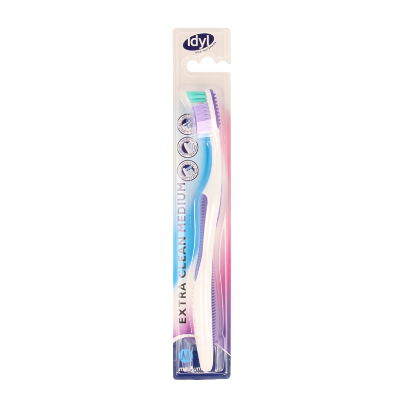 Idyl Tandenborstel extra clean medium 1 Stuks