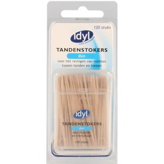 Idyl Tandenstokers dun met fluoride en mintsmaak 120 Stuks