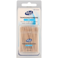 Idyl Tandenstokers dun met fluoride en mintsmaak 120 Stuks