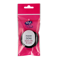 Idyl Poederdons zwart extra dik & luxe 1 Stuks