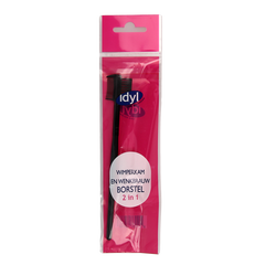 Idyl Wimperkam & wenkbrauwborstel 2-in-1 1 Stuks
