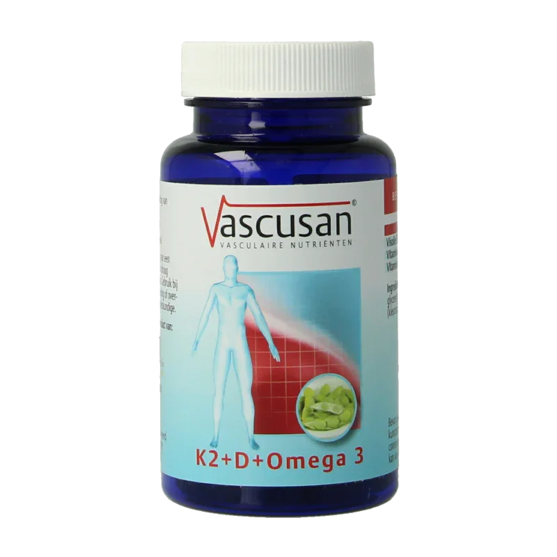 Vascusan K2 vit D omega 3 60 Capsules