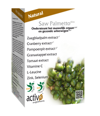 Activo Saw palmetto plus 60.00 Vegetarische capsules