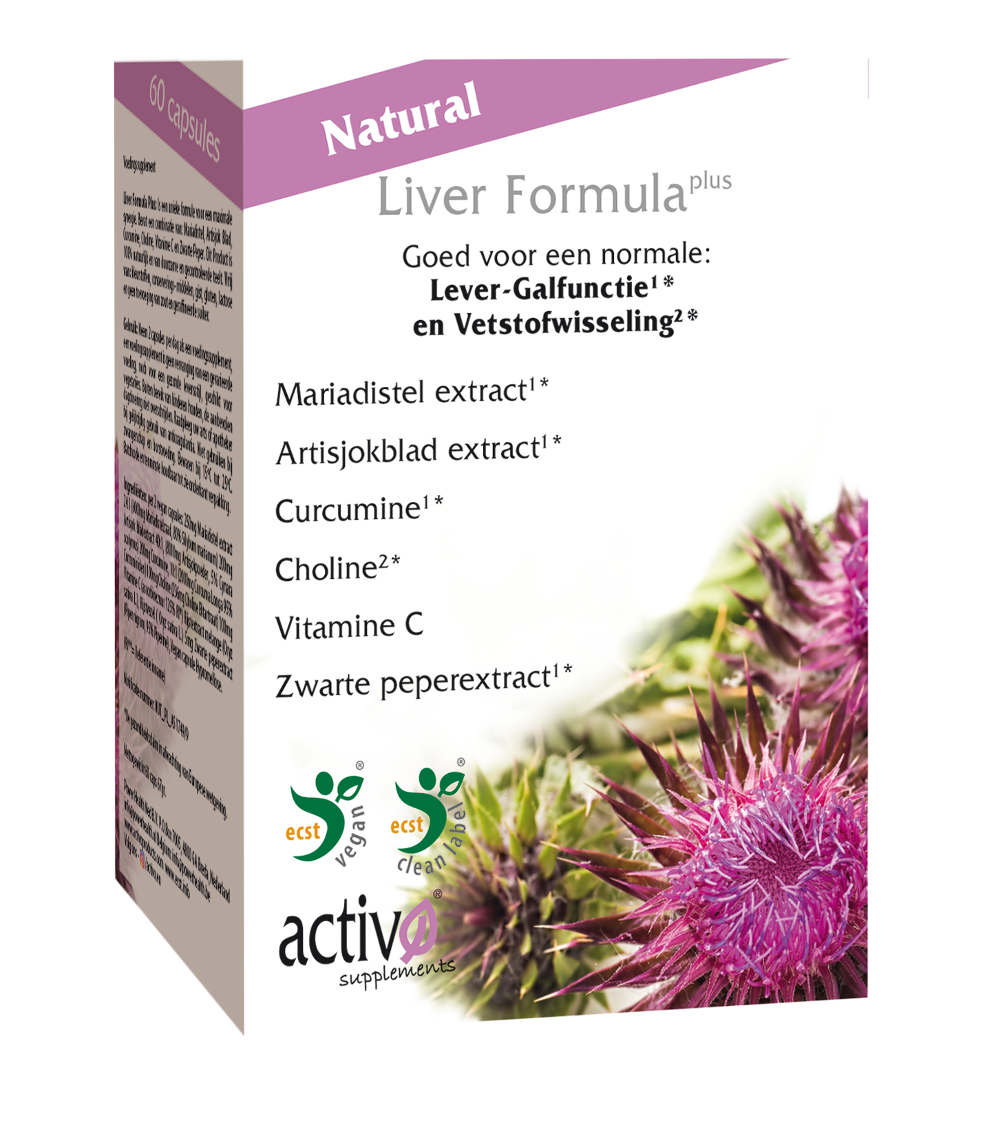 Activo Liver formula plus 60 Vegetarische capsules
