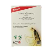 Activo Power ginseng 3000 60 Vegetarische capsules