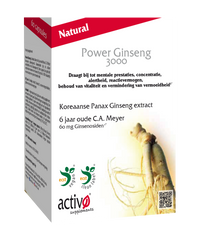 Activo Power ginseng 3000 60.00 Vegetarische capsules