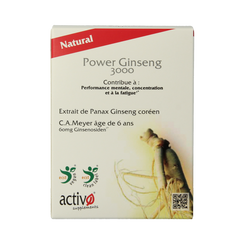 Activo Power ginseng 3000 60.00 Vegetarische capsules