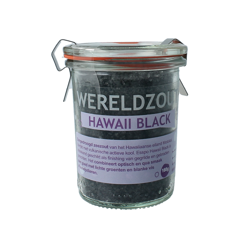 Esspo Wereldzout Hawaii black glas 160 Gram