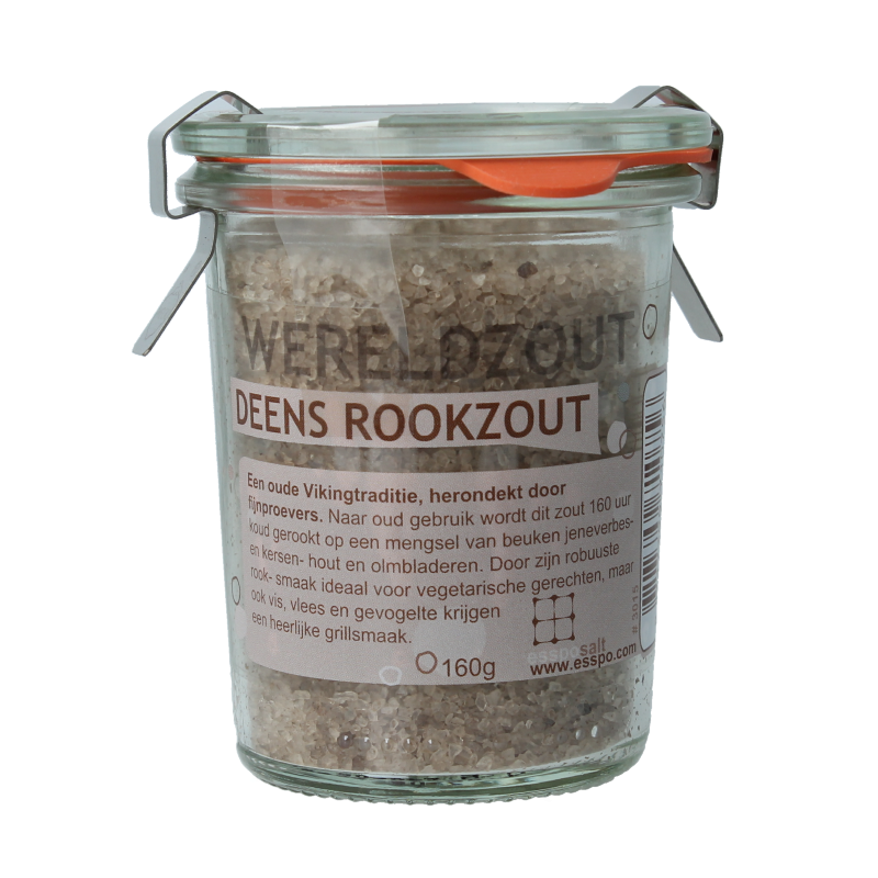 Esspo Wereldzout Deens Rookzout glas 160 Gram