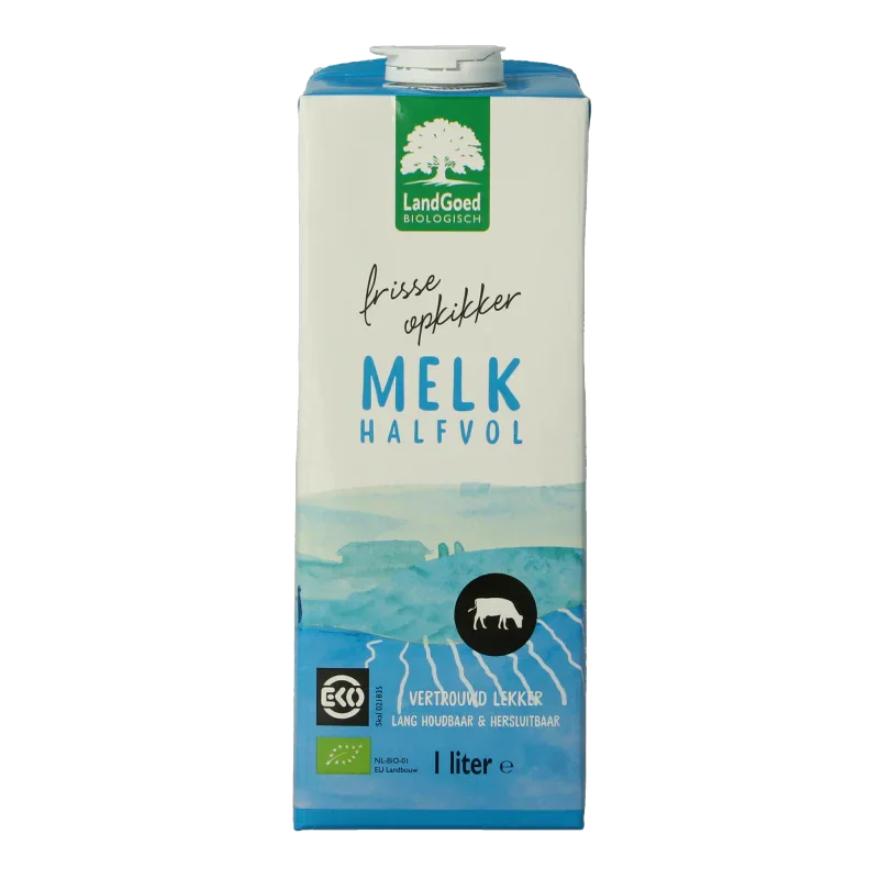 Landgoed Halfvolle melk bio 1 Liter