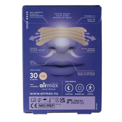 Airmax Nasal strips tan 30.00 Stuks