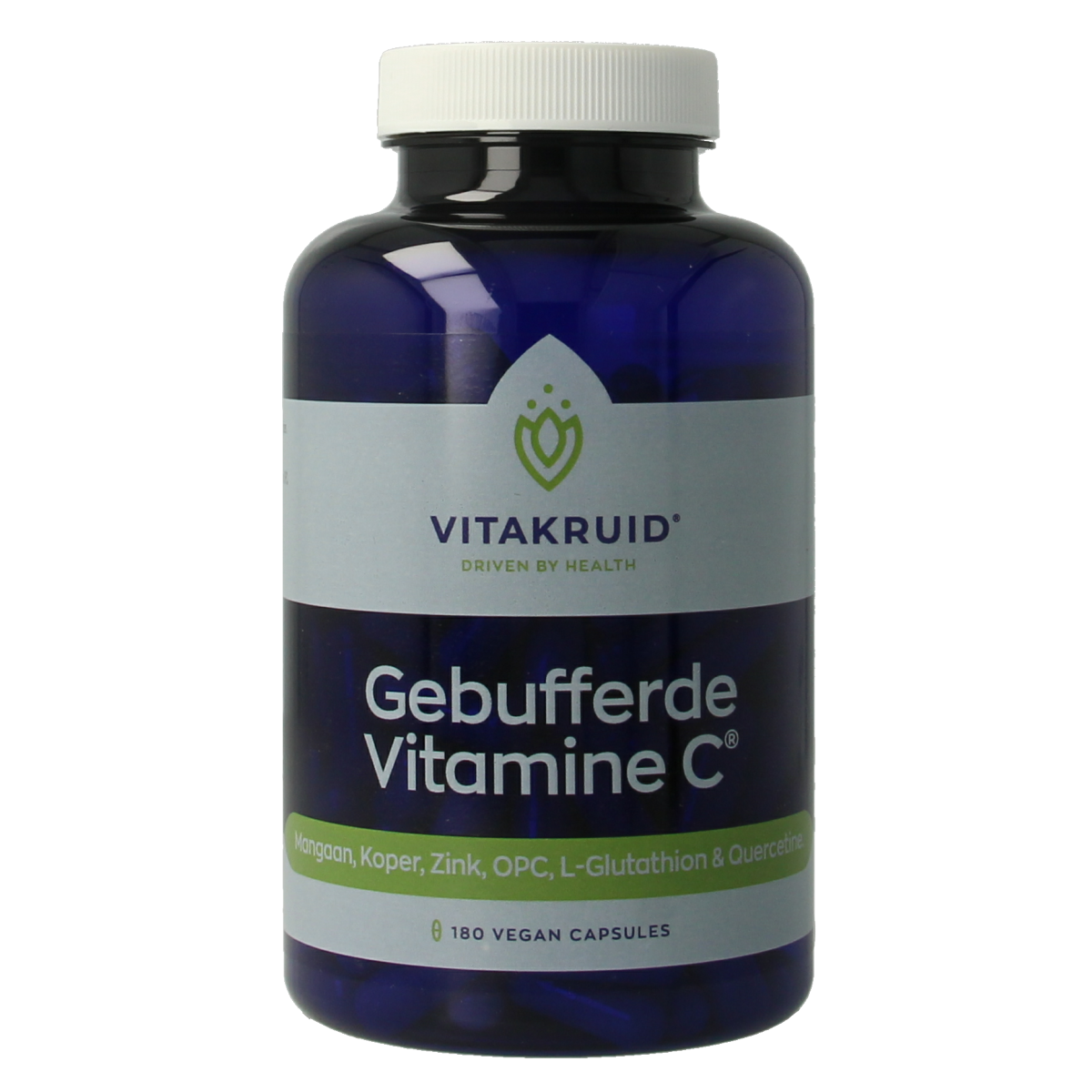 Vitakruid Gebufferde Vitamine C met oa Zink OPC Quercetine 180.00 Vegetarische capsules