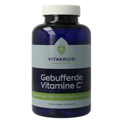 Vitakruid Gebufferde Vitamine C met oa Zink OPC Quercetine 180 Vegetarische capsules
