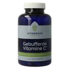 Vitakruid Gebufferde Vitamine C met oa Zink OPC Quercetine 180.00 Vegetarische capsules