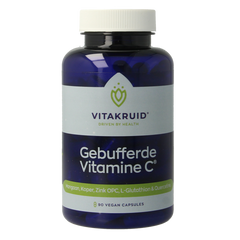 Vitakruid Gebufferde Vitamine C met oa Zink OPC Quercetine 90.00 Vegetarische capsules