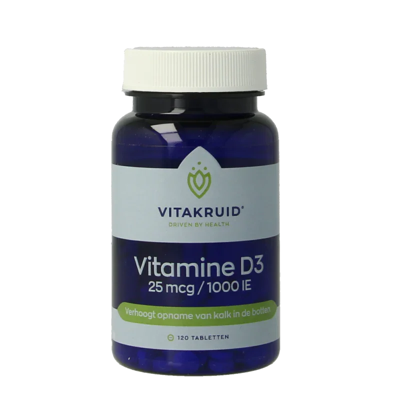 Vitakruid Vitamine D3 25 mcg / 1000 IE 120 Tabletten