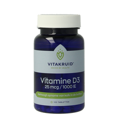 Vitakruid Vitamine D3 25 mcg / 1000 IE 120.00 Tabletten