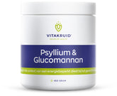 Vitakruid Psyllium 5000 mg & Glucomannan 1000 mg vezels 450.00 Gram