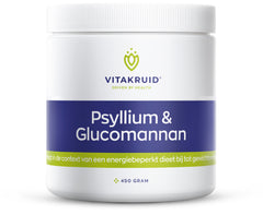 Vitakruid Psyllium 5000 mg & Glucomannan 1000 mg vezels 450.00 Gram