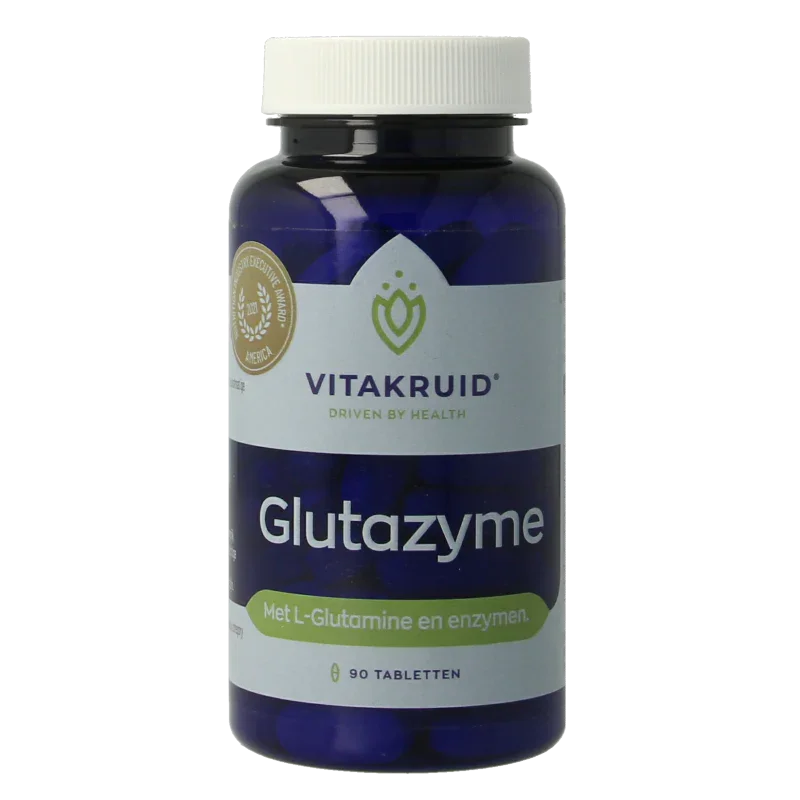 Vitakruid Glutazyme oa Spijsverteringsenzymen en L-Glutamine 90 Tabletten