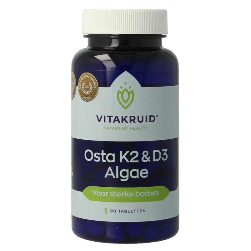 Vitakruid Osta K2 & D3 Algae met Calcium & Magnesium 90 Tabletten