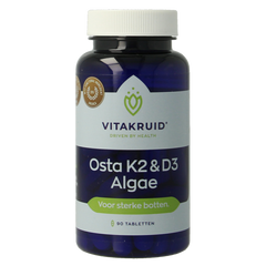 Vitakruid Osta K2 & D3 Algae met Calcium & Magnesium 90.00 Tabletten