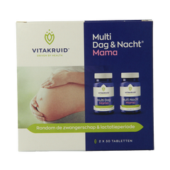 Vitakruid Multi Dag & Nacht Mama 100% Vegan 2 x 30 60.00 Tabletten