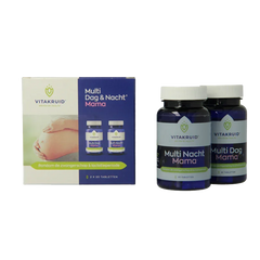 Vitakruid Multi Dag & Nacht Mama 100% Vegan 2 x 30 60 Tabletten