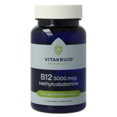 Vitakruid B12 5000 mcg Actief Methylcobalamine 60 Smelttabletten