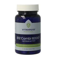Vitakruid B12 Combi 6.000 met Actief Folaat 60.00 Smelttabletten