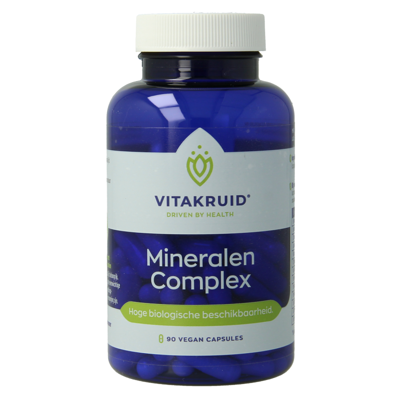 Vitakruid Mineralen Complex met 12 verschillende mineralen 90.00 Vegetarische capsules