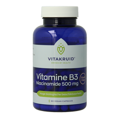 Vitakruid Vitamine B3 Niacinamide 500 mg Flush Free 90 Vegetarische capsules