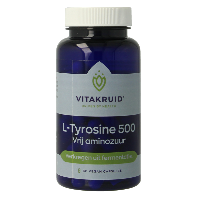 Vitakruid L-Tyrosine 500mg uit fermentatie 60 Vegetarische capsules