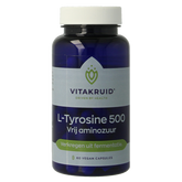 Vitakruid L-Tyrosine 500mg uit fermentatie 60 Vegetarische capsules