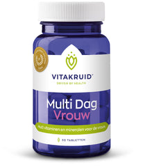 Vitakruid Multi Dag Vrouw 100% Vegan 30 Tabletten