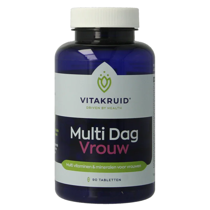 Vitakruid Multi Dag Vrouw 100% Vegan 90 Tabletten