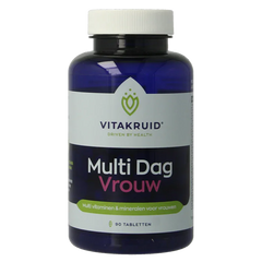 Vitakruid Multi Dag Vrouw 100% Vegan 90 Tabletten