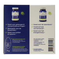Vitakruid Multi Dag & Nacht Vrouw 100% Vegan 2 x 30 60 Tabletten