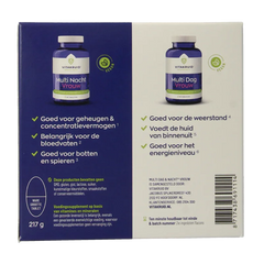 Vitakruid Multi Dag & Nacht Vrouw 100% Vegan 2 x 90 180 Tabletten