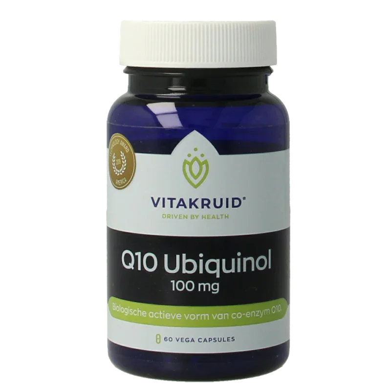 Vitakruid Co-enzym Q10 Ubiquinol actieve vorm Kaneka 100 mg 60 Vegetarische capsules