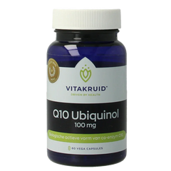 Vitakruid Co-enzym Q10 Ubiquinol actieve vorm Kaneka 100 mg 60 Vegetarische capsules