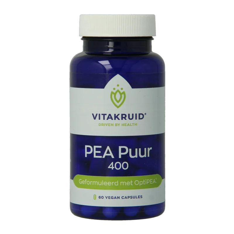 Vitakruid PEA Puur 400 OptiPEA Palmitoylethanolamide 60 Vegetarische capsules