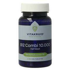 Vitakruid B12 Combi 10.000 met Actief Folaat 60 Smelttabletten