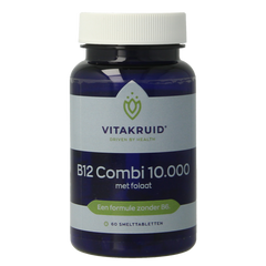 Vitakruid B12 Combi 10.000 met Actief Folaat 60.00 Smelttabletten